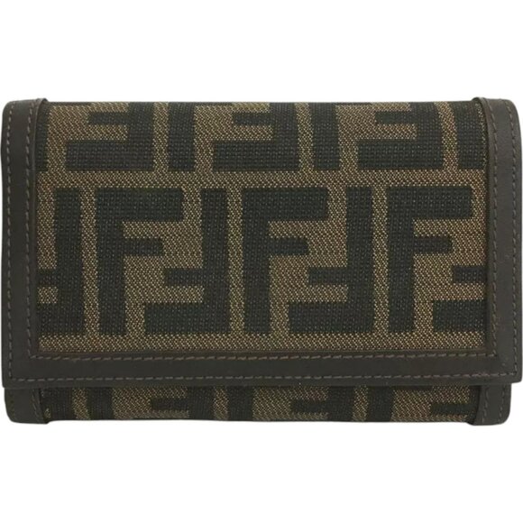 248180BO (L1) Fendi Wallet Khaki PVC - Picture 1 of 9